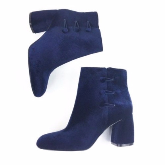 Nine West Shoes - Nine West Blue Khraine, velvet boots booties